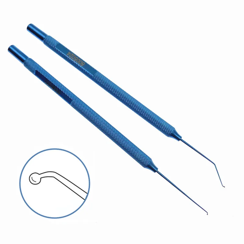 Crochets ophtalmiques Akahoshi Nucleus Intracapsulaire Hook Sinskey Lens manipulant Hook Kuglen Iris Hook Pet Surgical Instrument