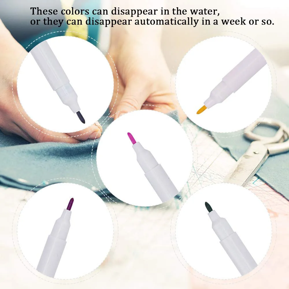 4 Colors Wasser löschbarer DIY -Kreuzstich Verschwinden Stoffmarker Stifthandwerk DIY Patchwork Stickerei Nähwerkzeuge