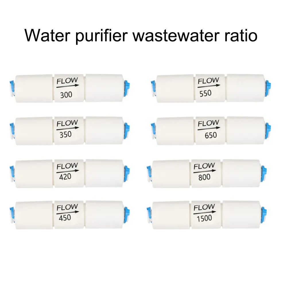 50GPD Flow Restrictor 300CC 1/4\" Quick Connect For RO Reverse Osmosis...