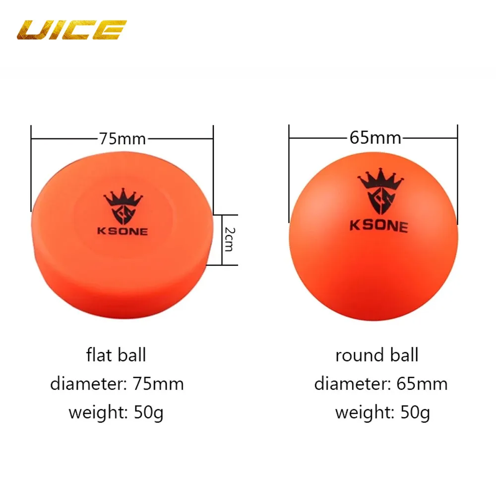 2st Roller Road Hockey Round No-Rebound Ball Street Ice Hockey Training Practice Orange Color Hockey Puck