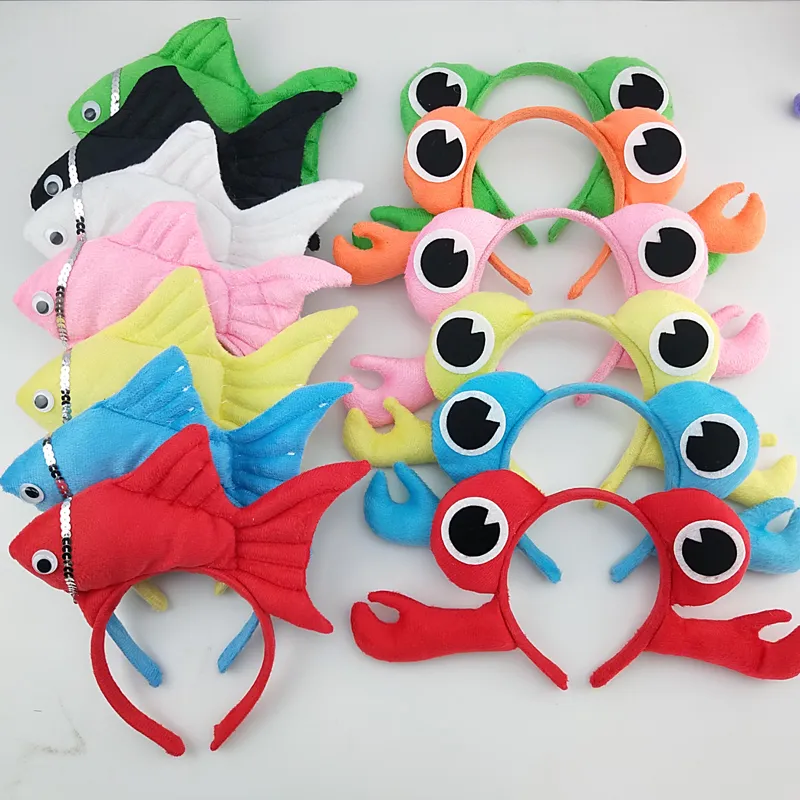 TOYANDONA 3pcs Cute Halloween Fish Headband Kids Decorative Girls Hairband Festival Headwear Halloween Cosplay Costume Accessories