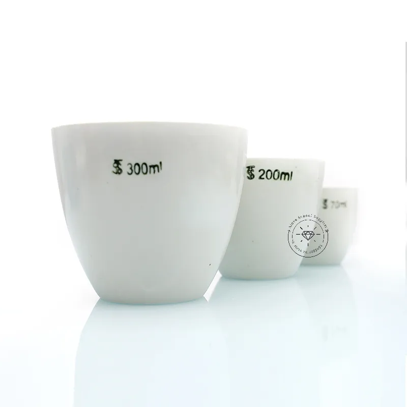 Porcelain Crucible Set 5ml-300ml: Ceramic Labware with Lid, Ideal for ...