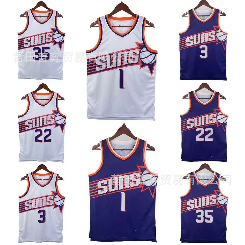 قميص كرة السلة الجديد هذا الموسم Big Four Durant Bookbill Ayton Suns Vest