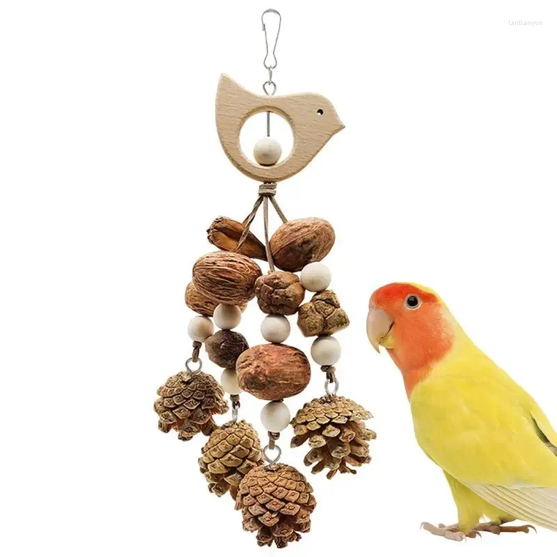 Other Bird Supplies Parrot Chew Toy 1PCS Safe Chewing For Parakeet Finch With Hook Wear Resistant Cage Bite Birds