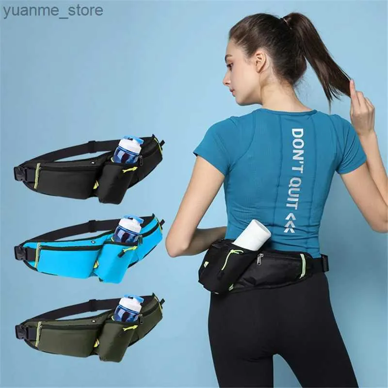 Sacs de sport Sports Fanny Pack Femmes Running Waist Sac Mens Belt Sac Mobile Fitness Sac hydraté Sac à dos ACCESSOIRES DE COURANT Y240410