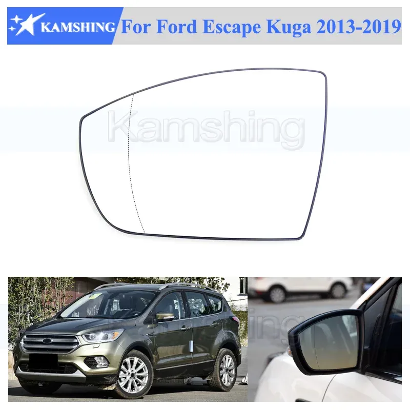Kamshing -verwarming voor Ford Escape Kuga 2013 2014 2015 2015 2017 2018 2019 Buiten achteruitkijkspiegel glazen zijspiegel lens
