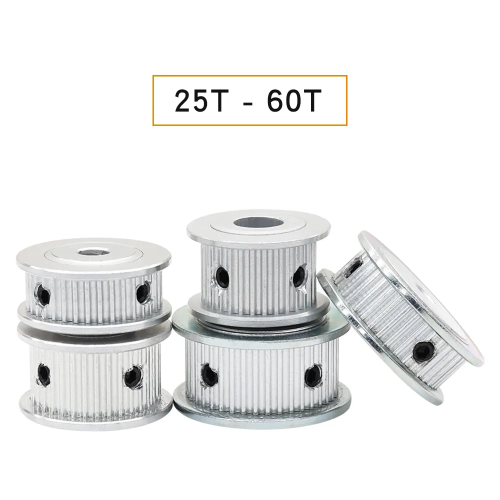 2GT-44T Electric Motor Pulley Bore Size 5/6/6.35/7/8/10 mm AF Shape Alloy Pulley Teeth Pitch 2 mm For Rubber Belt Width 6/10 mm