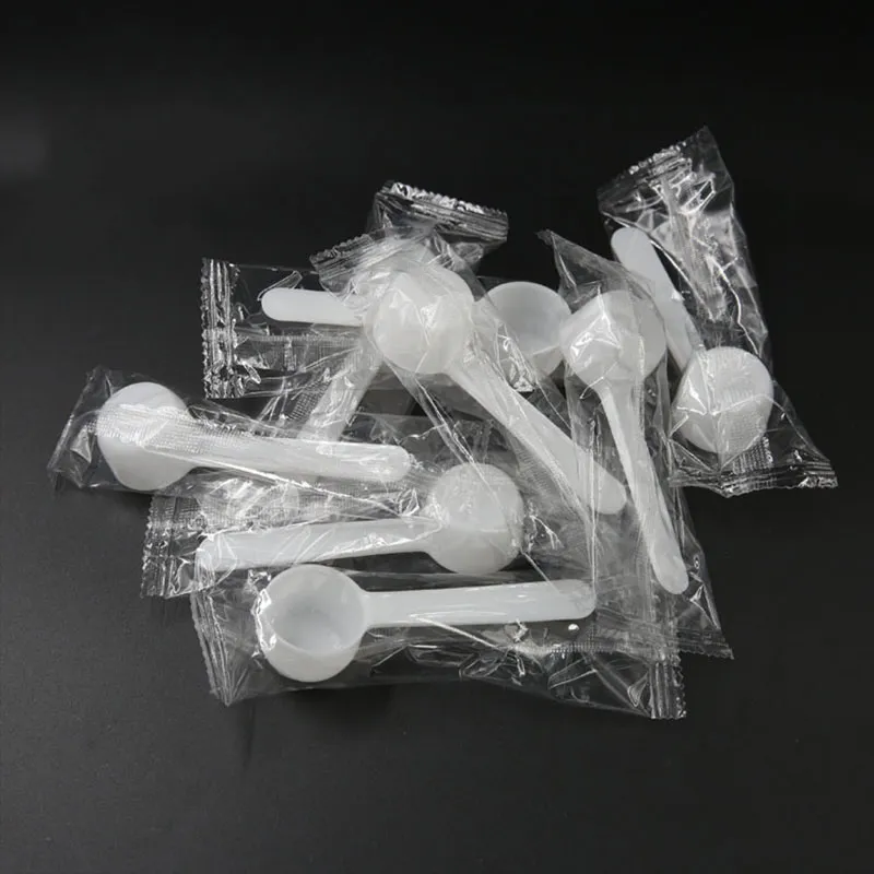 100 White Plastic scoop icecream/Spoons - 5g/5g for...