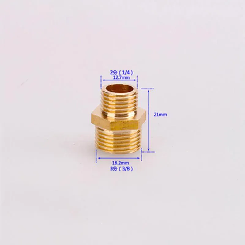 1 Piece Brass Copper Adapter G 1/8'' 1/2" 3/4" 1" Male Thread Durable Outer Wire Connector Garden Irrigate Water Pipe Fittings