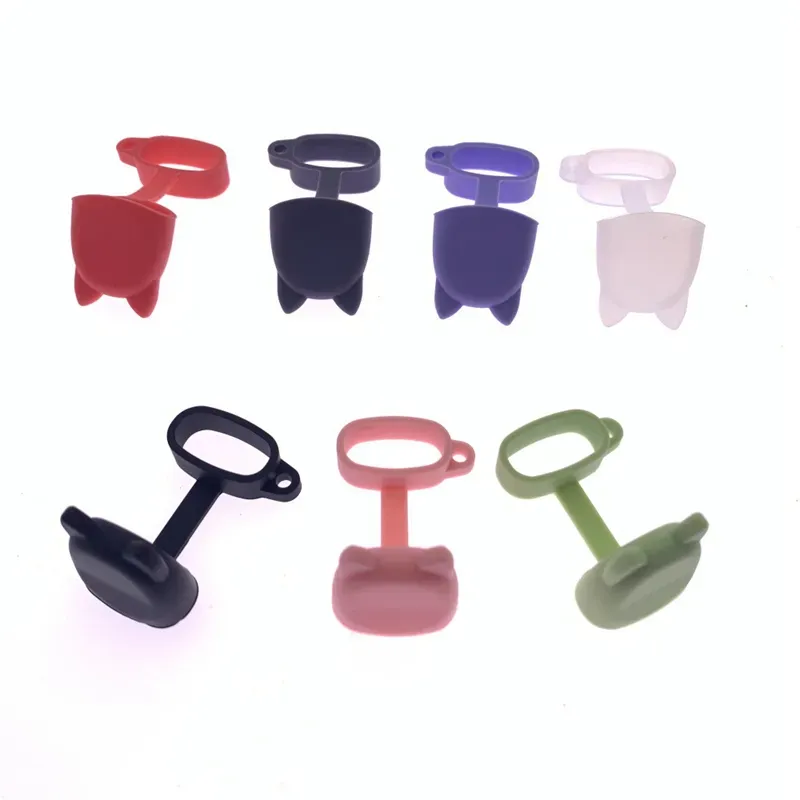 Silicone Dust Proof Cap Cover Dustproof Silicon Band Rings Anti Skid Sanitary Drip Tip Rubber Caps for Flat Disposable