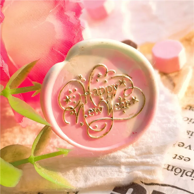CRASPIRE Valentine's Day Wax Seal Stamp Heads Only No Handle Vine...