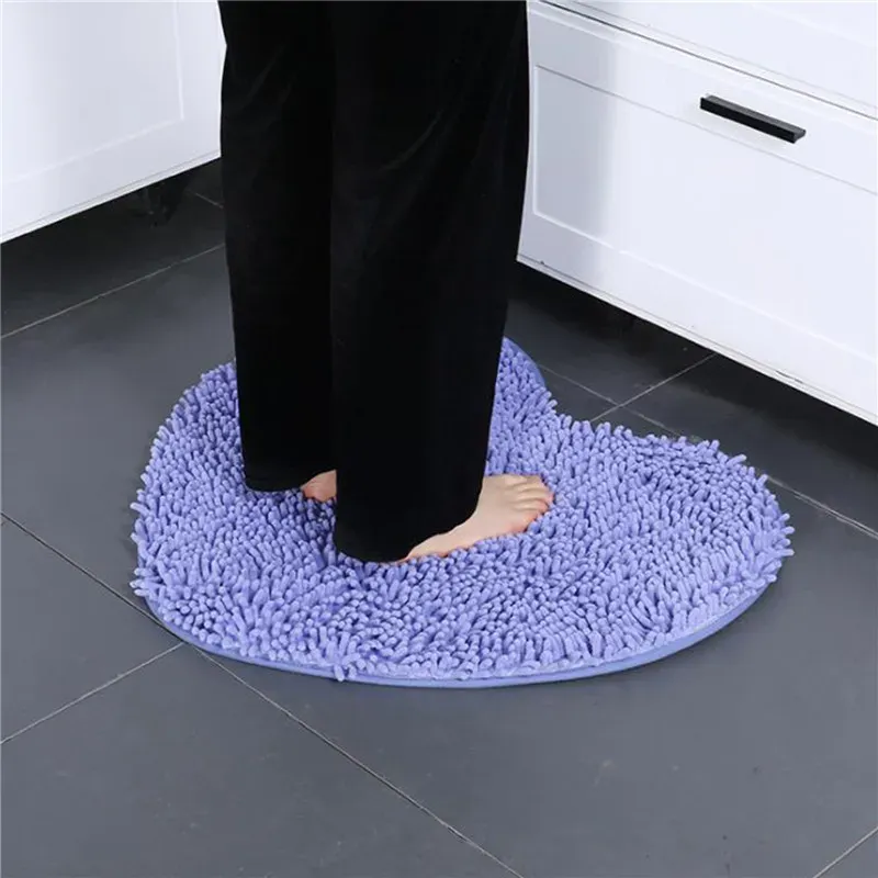 Salle de bain amour coeur tapis moquette massif vert de bain rouge de salle de bain paillasson tape para quarto non sllip chengat de chambre à coucher chenille tapis