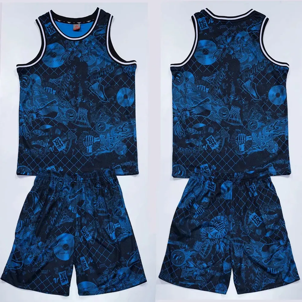 Mannen/dames basketbaltrui -sets, jeugdbasketbaluniform, volwassen sport shirts kleding training basketbal jerseys shorts 5xl