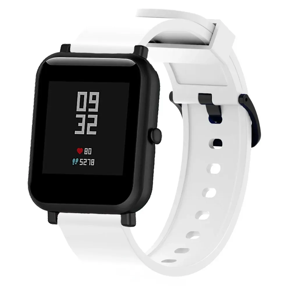 DHgate Soft Silicone Smartwatch Strap 20mm Sporty Wristband for Huami Amazfit Bip GTS Polar Ignite Garmin Vivoactive 3 Cell Phones Accessories