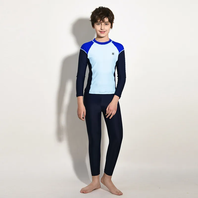 Boy Rash Guard Swim Suit Long Sleeve Shirt, From Ddmydec
