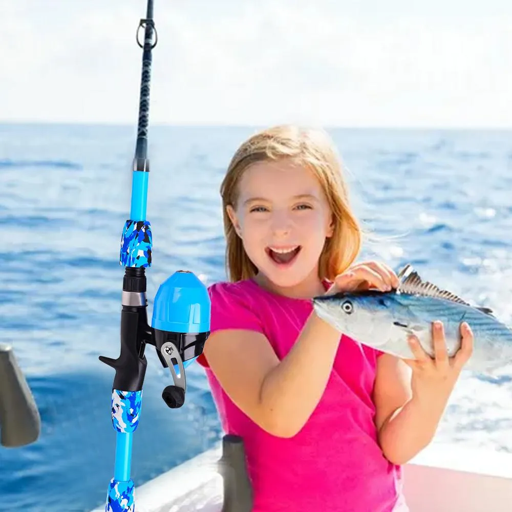 Kids Fishing Starter Kit Telescopic Fishing Rod and Reel Combo with Tackle  and Fishing Line for Boys and Girls from Dhgate Casting Rods - price 47.57