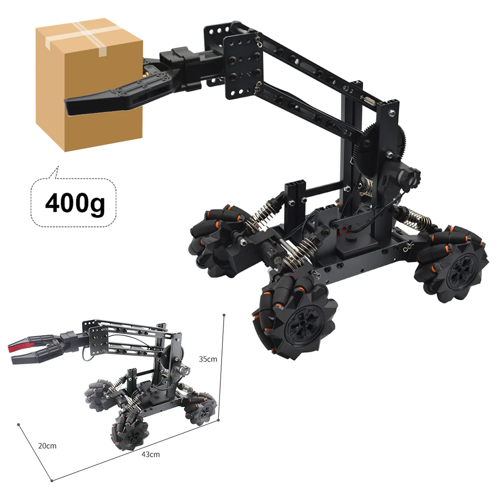 JK01 DIY 2.4GHz 14CH RC Grab Car Mecha Clamp From Ddmyearth