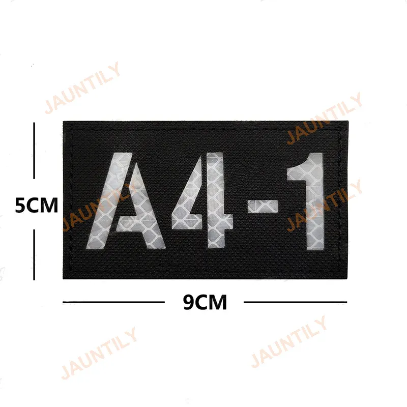 Pager Numéro d'appel Patch Patch infrarouge Muiticam CP 1/2/3/6B9 Badges militaires tactiques Réflexion A4-1 / 2/3/4