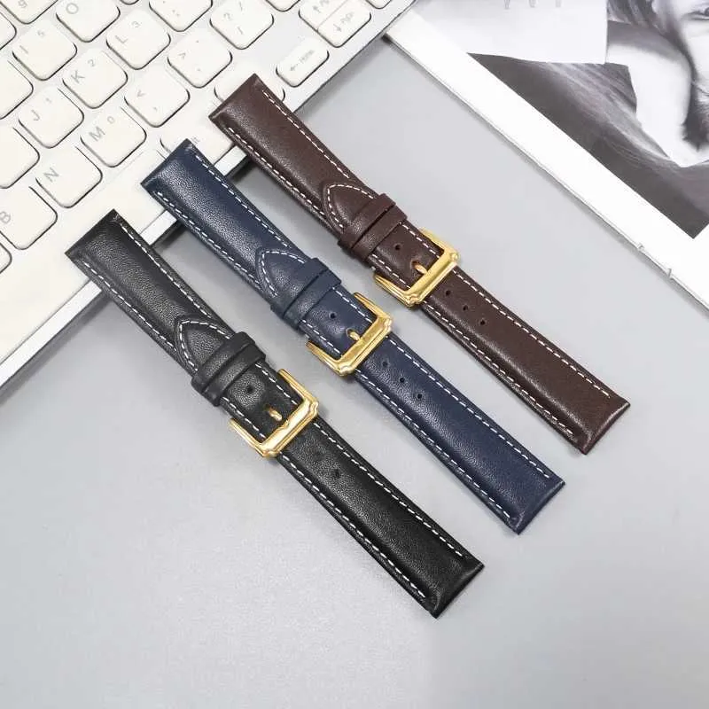 Смотреть полосы Cowhide Watch Strap заменитель пионера Mechanical L3.810/L3.820 Series прямой интерфейс подлинный кожаный ремешок 20/21/22mml2404