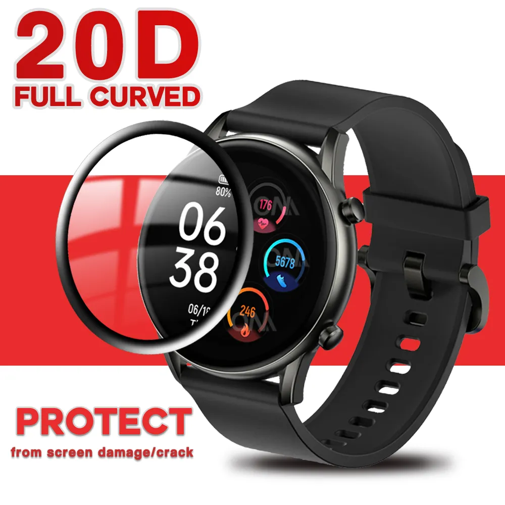 Protecteur d'écran 20D pour Haylou RT2 LS10 RT Solar LS05 LS05S RS3 LS04 LS02 Smart Watch Protective Film Accessoires pas de verre