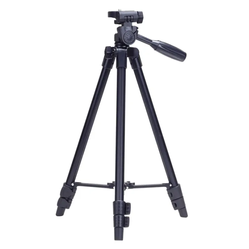 Tripodi Yunteng 520 Tripode VCT520RM Tripode con fotocamera leggera con testa a 3 vie Protable