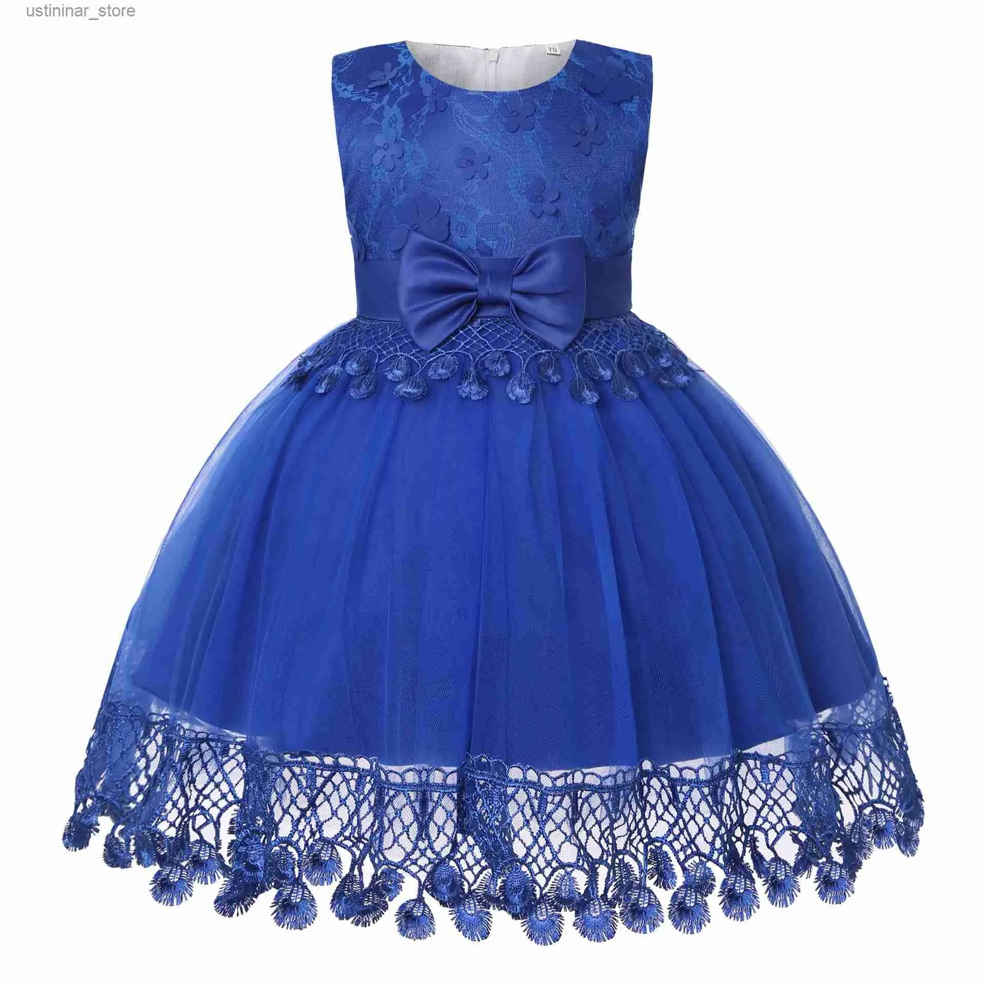 Abiti per ragazze ragazze floreali di abiti graziosi senza maniche estate nuovo abito per bambini per ragazze festa di compleanno tulle abito principessa abito per bambini abbigliamento l47