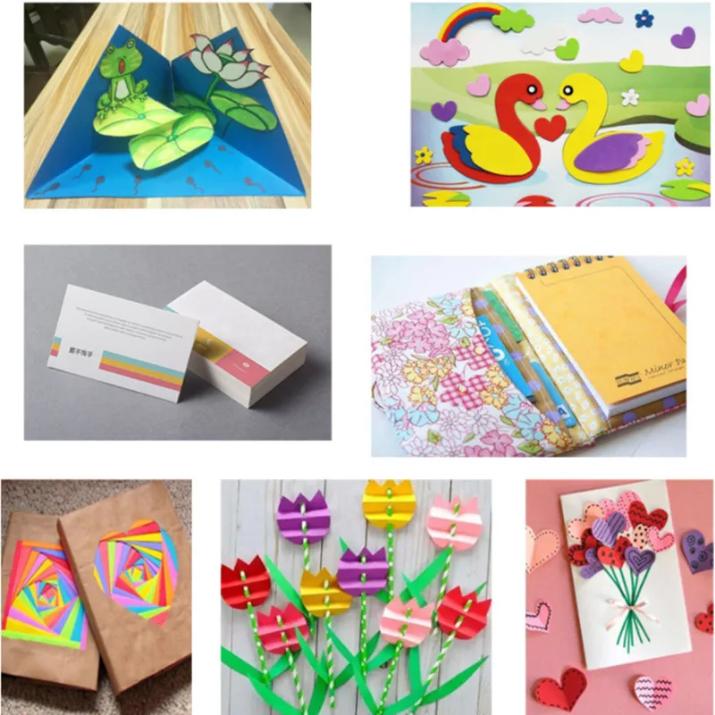 180G A3 20st/Lot Color Hard Cardboard Paper Color Copy Paper Printing Paper Children's Handmade Origami Cardboard Material