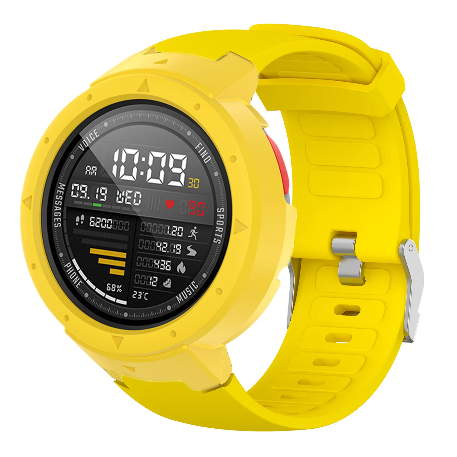 Silicone Watchband Set With PC Protector Red Frame For Amazfit Verge Lite And Xiaomi Amazefit Verde From Homepro3 4.51 DHgate.Com