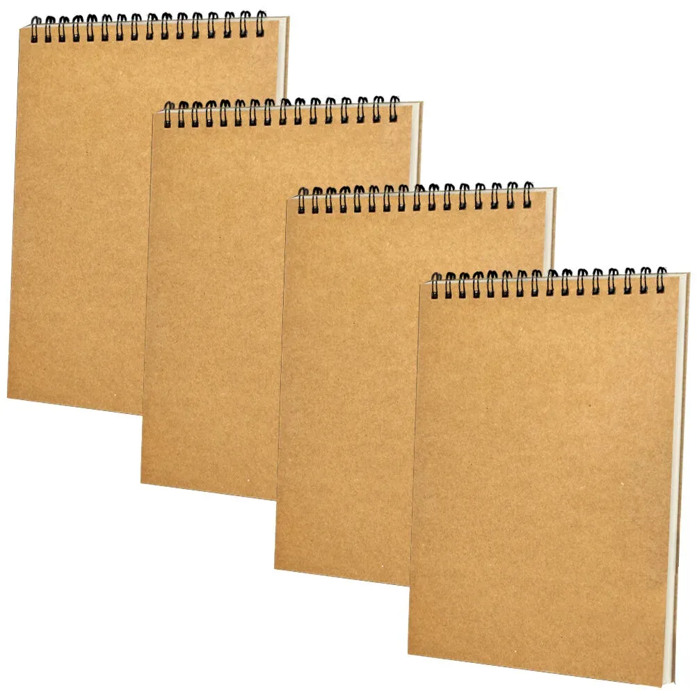 Notebooks 4 Pcs Students Write Note Taking Supplies Spiral Notebooks Work Writing On The Turn Planning Small