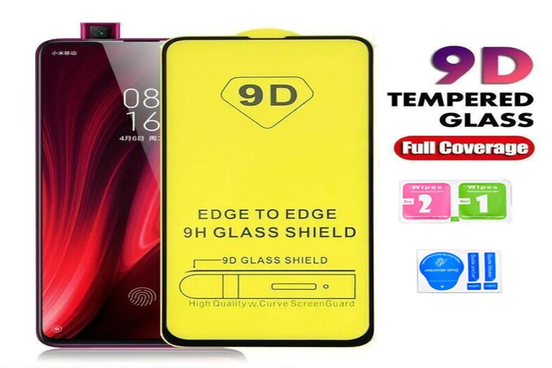 Tampa completa 9D Protetor protetor de tela de vidro temperado para Samsung A03 Core A13 A33 A53 A73 A02 A12 A22 A32 A42 A52 A72 A51 A71 4926353