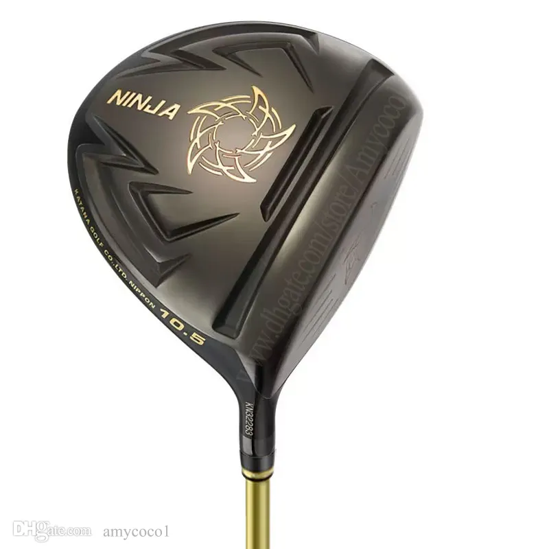 Kluby golfowe dla mężczyzn Voltio Ninja Golf Driver Prawa ręka Katana Driver Graphit Saft R/S Flex 9.5 lub 10.5 Loft Darmowa wysyłka