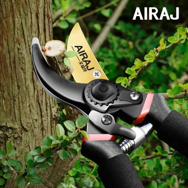 Airaj 1pc Multifunctional Puning Shear Garden Tools Heavy Duty Ultra Sharp Porser Professional Garden Scissors 240409