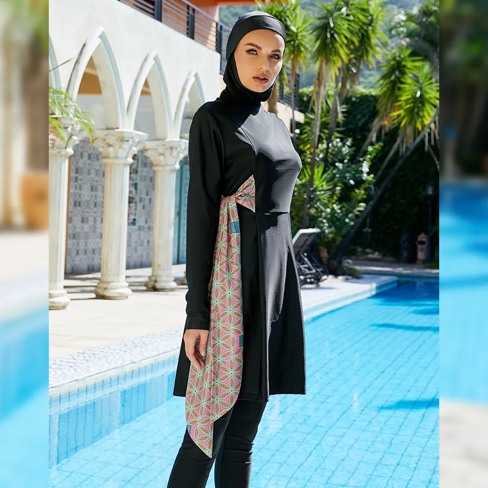 Grande Taille IDOPIP Maillots De Bain Musulmans Pour Femmes - Maillots De Bain Islamiques Modestes - Burkini Burkini Femme Musulmane