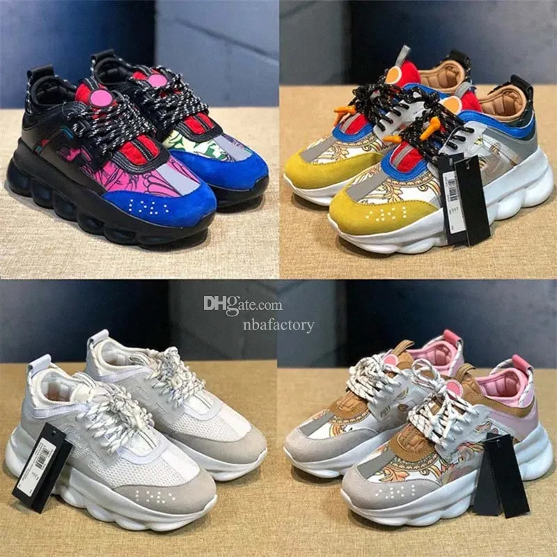 Hauteur reflechissante augmentant les baskets Hommes femmes Chaussures decontractees en cuir avec semelle exterieure en daide multicolore