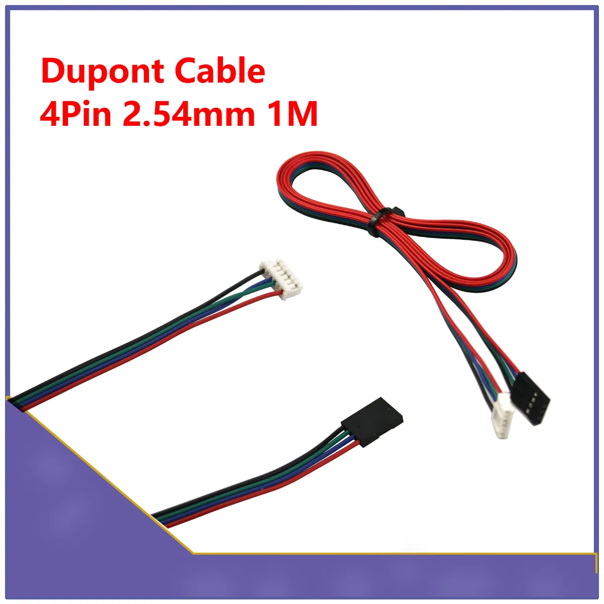 1pcs / lot 1M DUPONT XH2.54 Ligne 4pin à 6pin Câble de connecteur de moteur pas