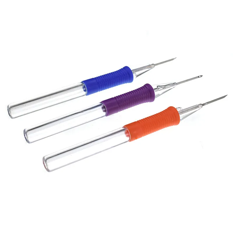 Magic Punch Needle Embroidery Felting Punch Needle Tool and Threader for Beginner Embroidery Sewing Needlework Accessories