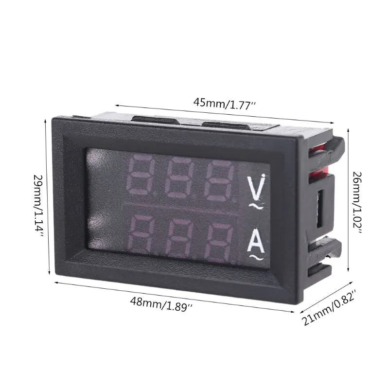 AC 60-500V 10A 50A 100A Voltmeter Ammeter 0.28 