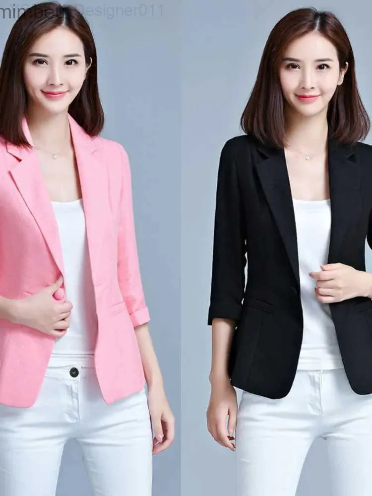 Suisse des femmes Blazers Femmes Single Button Blazers Business Office All-Match Temperament Simple Soft Fashion Elegant Casual Work Streetwear New C240410