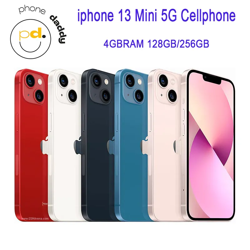 Оригинальный Apple iPhone 13 Mini 128GB/256GB Mobile Phone 5G LTE Face ID NFC IOS RAM 4GB A15 Bionic IOS Сотовый телефон