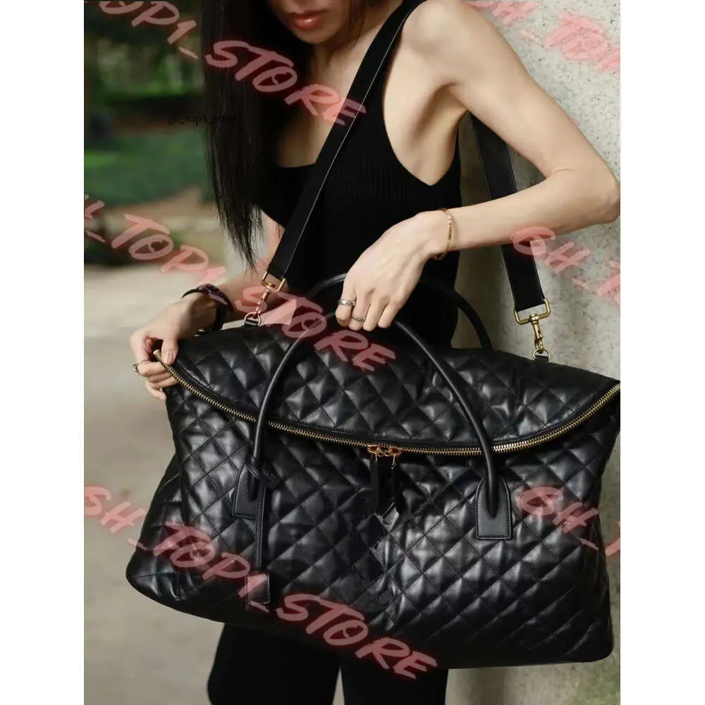 Yslbags Es Giant Travel Maxi Bag in Quilted Leather Designer Bag Women Tote Bags Attaches Crossbody Shopping Beach Famous Large Totes 428