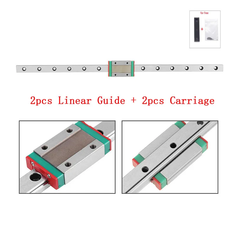 2pc MGN7C MGN7H MGN9C MGN9H MGN12C MGN12H MINIATUR LINEAREN RAILSCHLACK