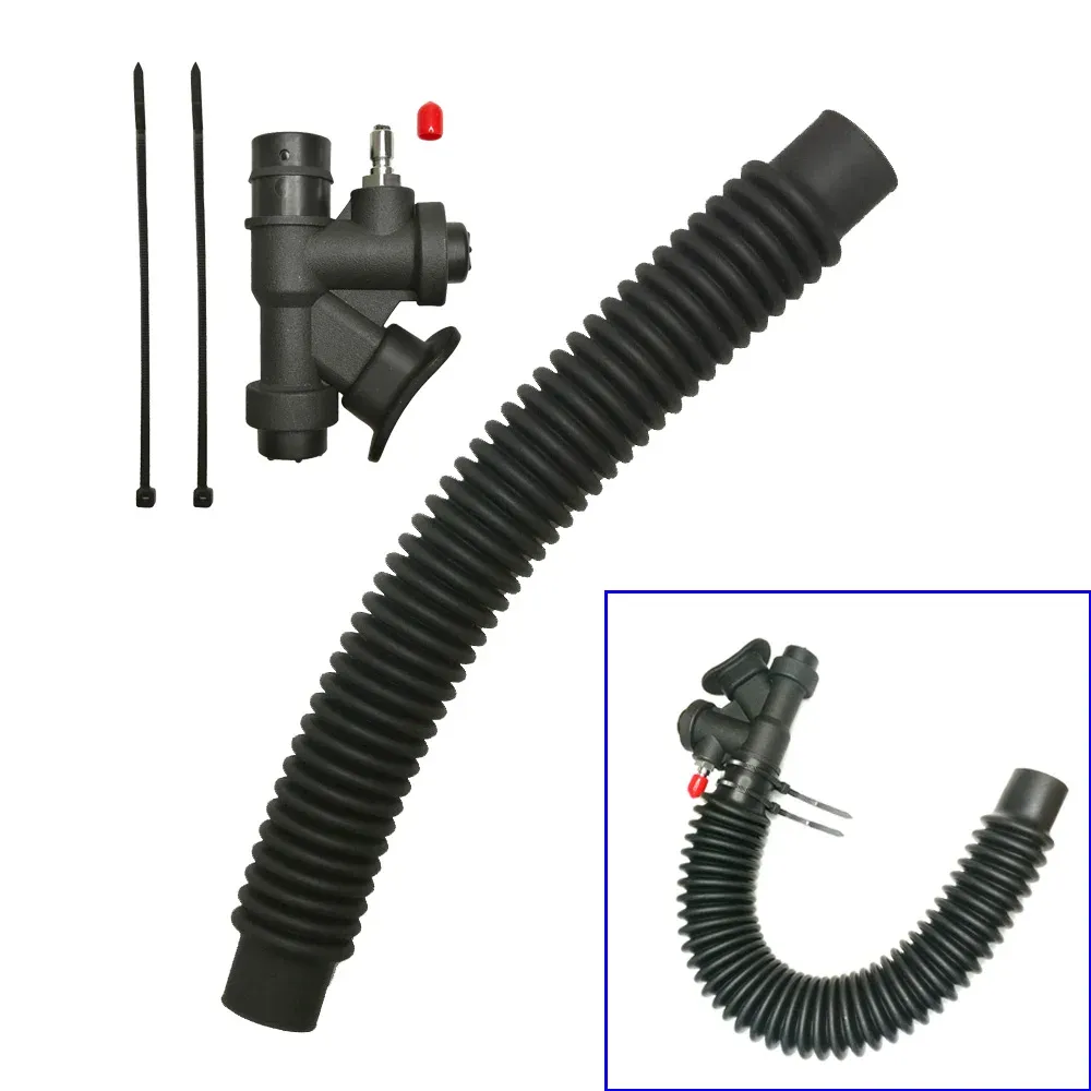 20in)Diving Corrugated Inflator Hose For BCD Airway Flexible Rubber Hose AS | UK