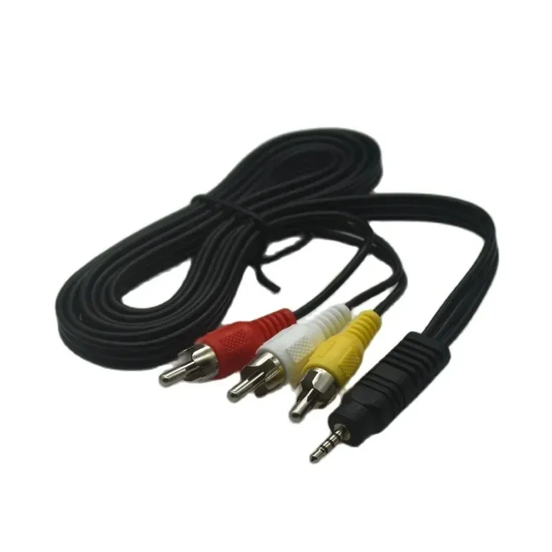 Jack de 2,5 mm a 3 x RCA PHONO Lead Audio / Video AV Cable 2,5mm para AV Video Cable para mídia líquida 1,5m