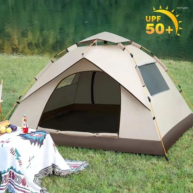 Zelte und Schutzhütten im Freien tragbare vollautomatische, schnell geöffnete Zelt regnendes, sonnensicherer, verdickter Campingzubehörausrüstung