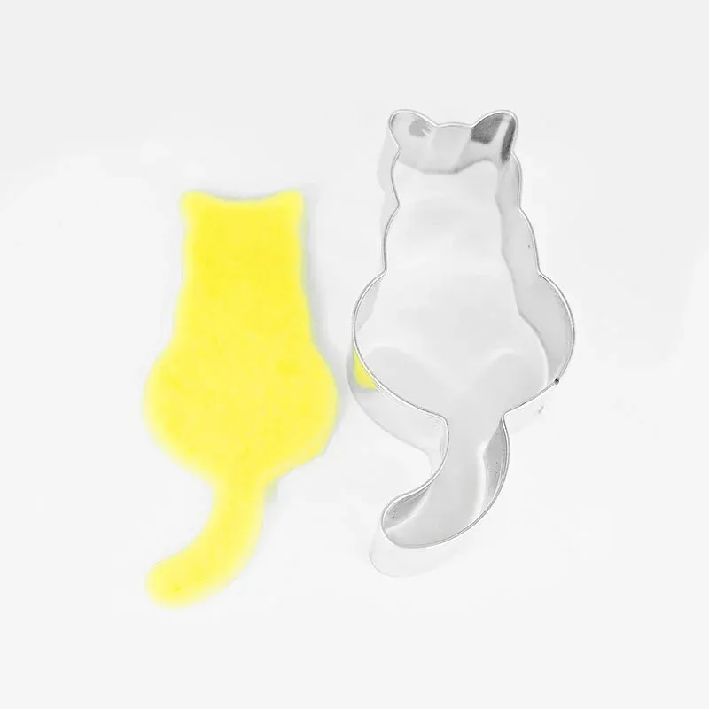 2024 Kitchen Cookie Cutter Cat Shaped Aluminium Mold Sugarcraft Cake Cookies Pastry Baking Cutter Mould Cake Decorating Tools - for Cat