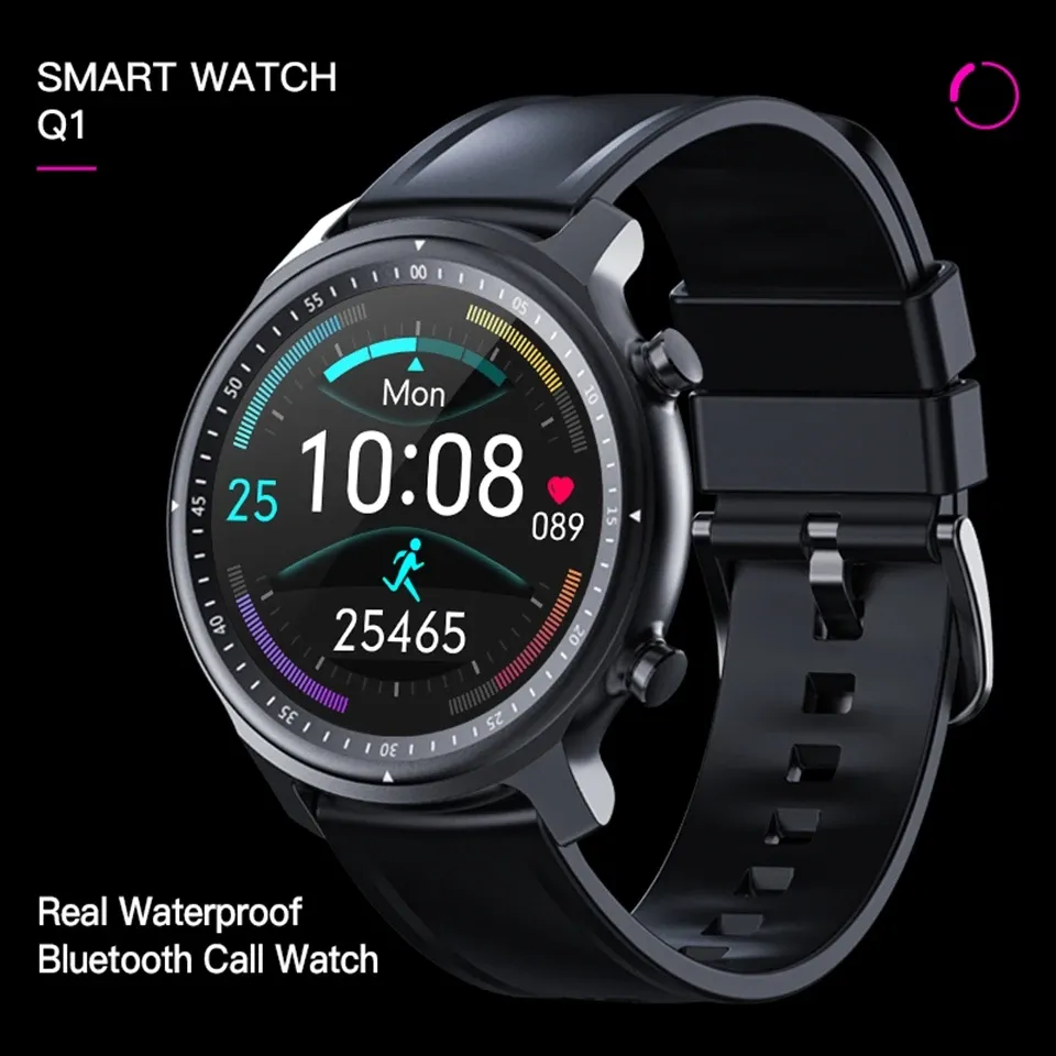 Uhren wasserdichte Full Touch Bluetooth Call SmartWatch Sport Fitness Smart Watch Heart Frequenz Blut Sauerstoffdruck Musik Monitor Uhr