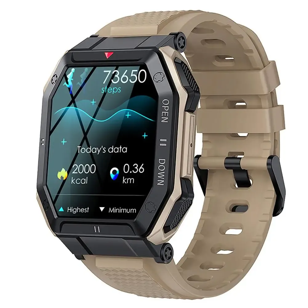 Regardez les nouvelles femmes et hommes Smart Watch 1,85 pouce écran Bluetooth compatible Call 350mAh Batterie IP68 SmartPrac