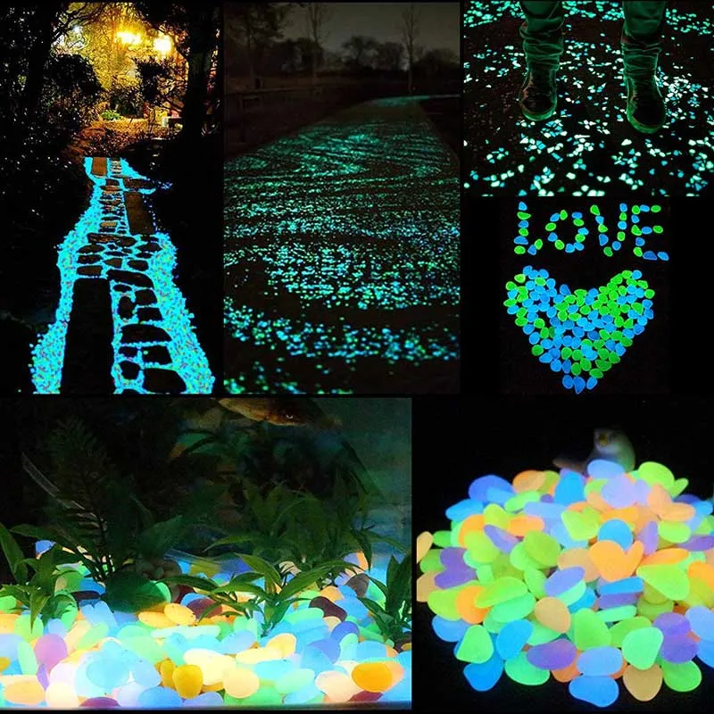 Des cailloux lumineux brillent dans les pierres foncées des pierres colorées Roches du jardin pour les passerelles
