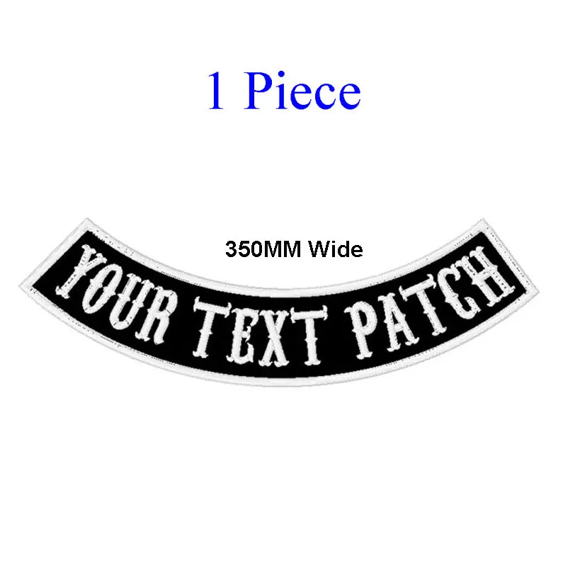 Large Embroidered Motorcycle Vest Back Patch - 350mm Wide Biker Rocker ...