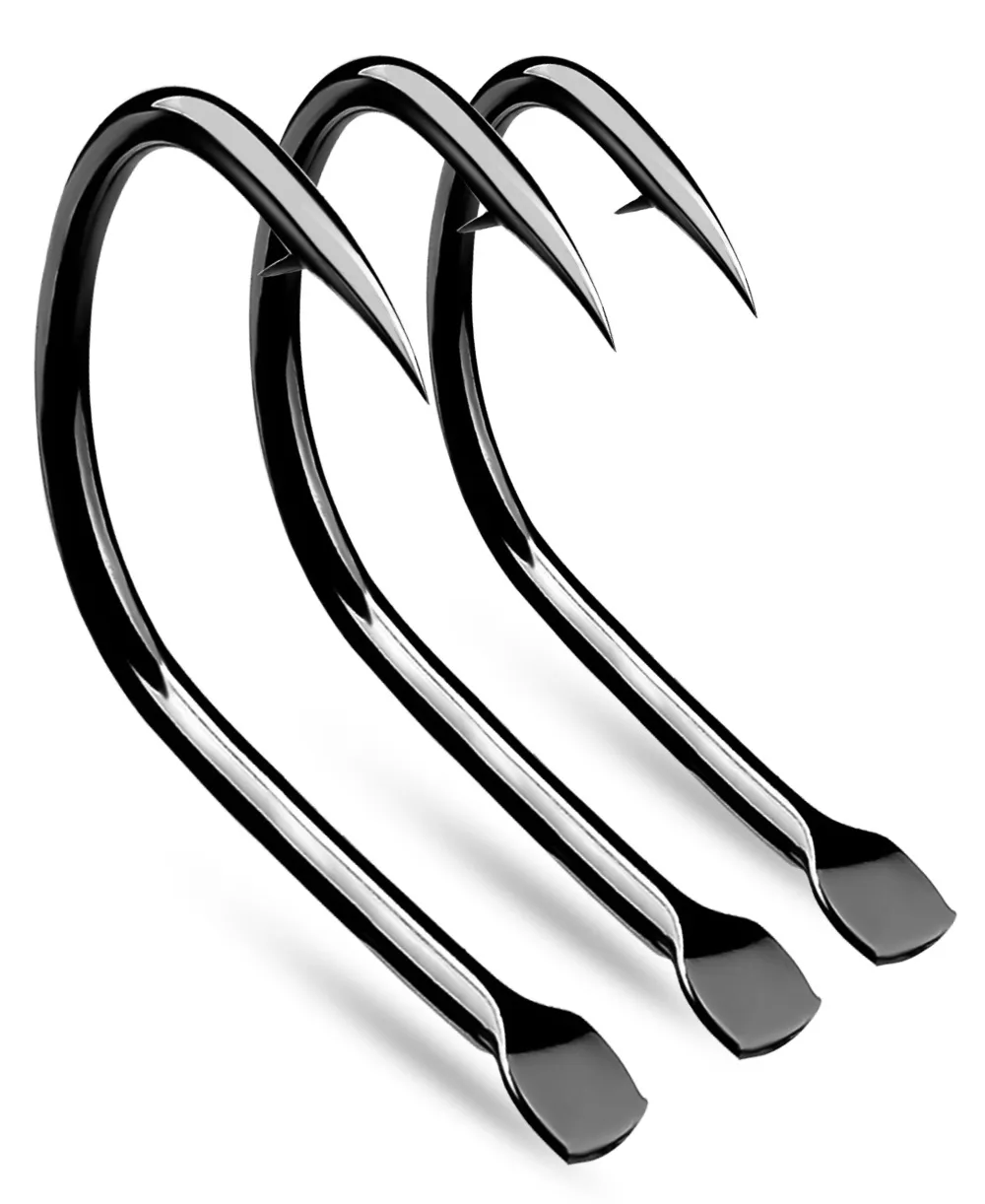carp fishing j hook black Hooks Set, Size 9, Stainless Steel, Silver J-Hooks, 100-Pack, for Freshwater and Saltwater Fish, Sharp Point Design Sports, Fitness & Outdoors Setting the hook is more of a firm tightening of the line Hirisi 50 Pieces High Carbon